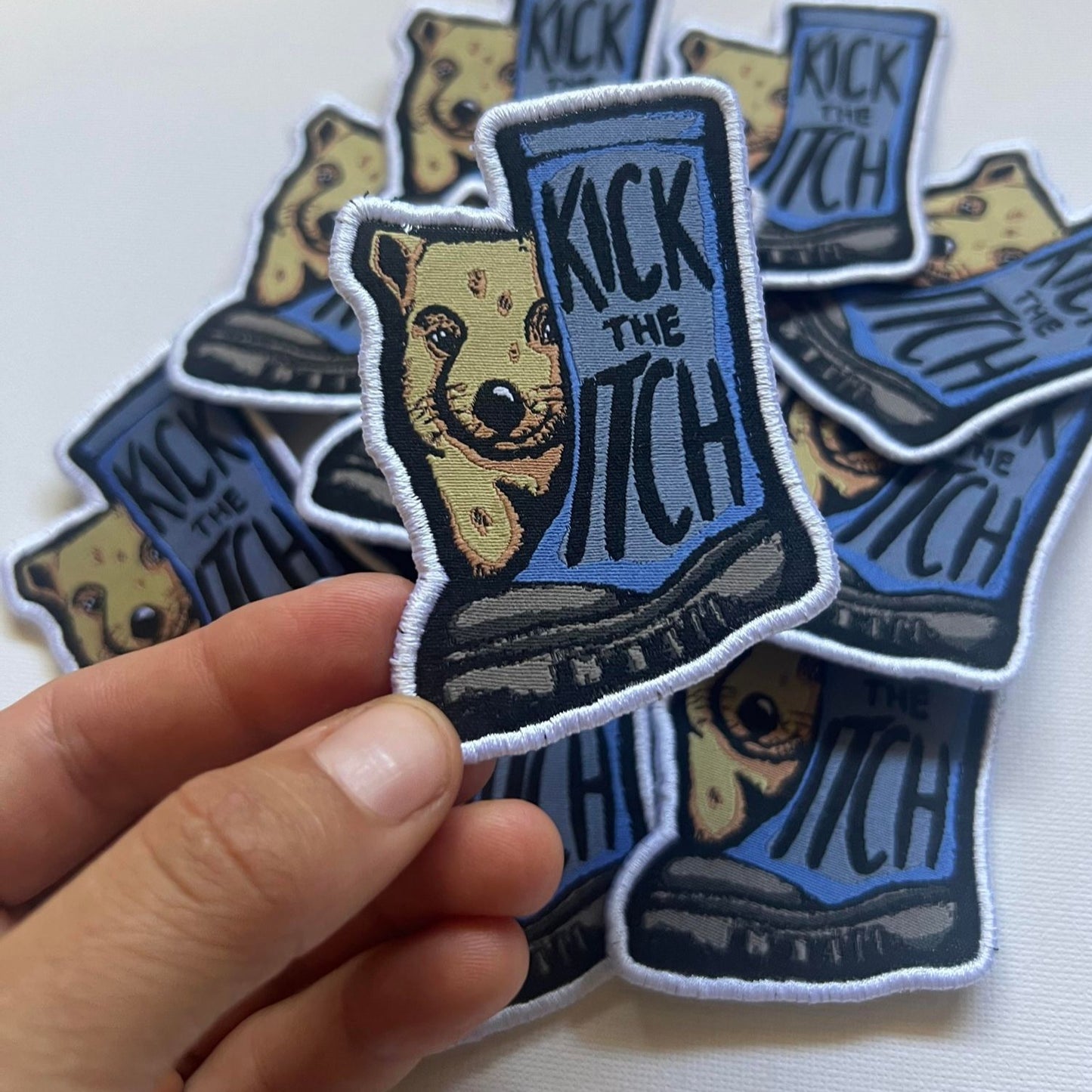Let's Kick the Itch! Velcro Patch