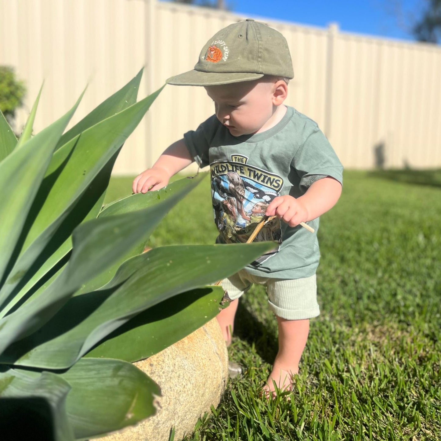 "THE BARTY PARTY" Kids Tee- Sage
